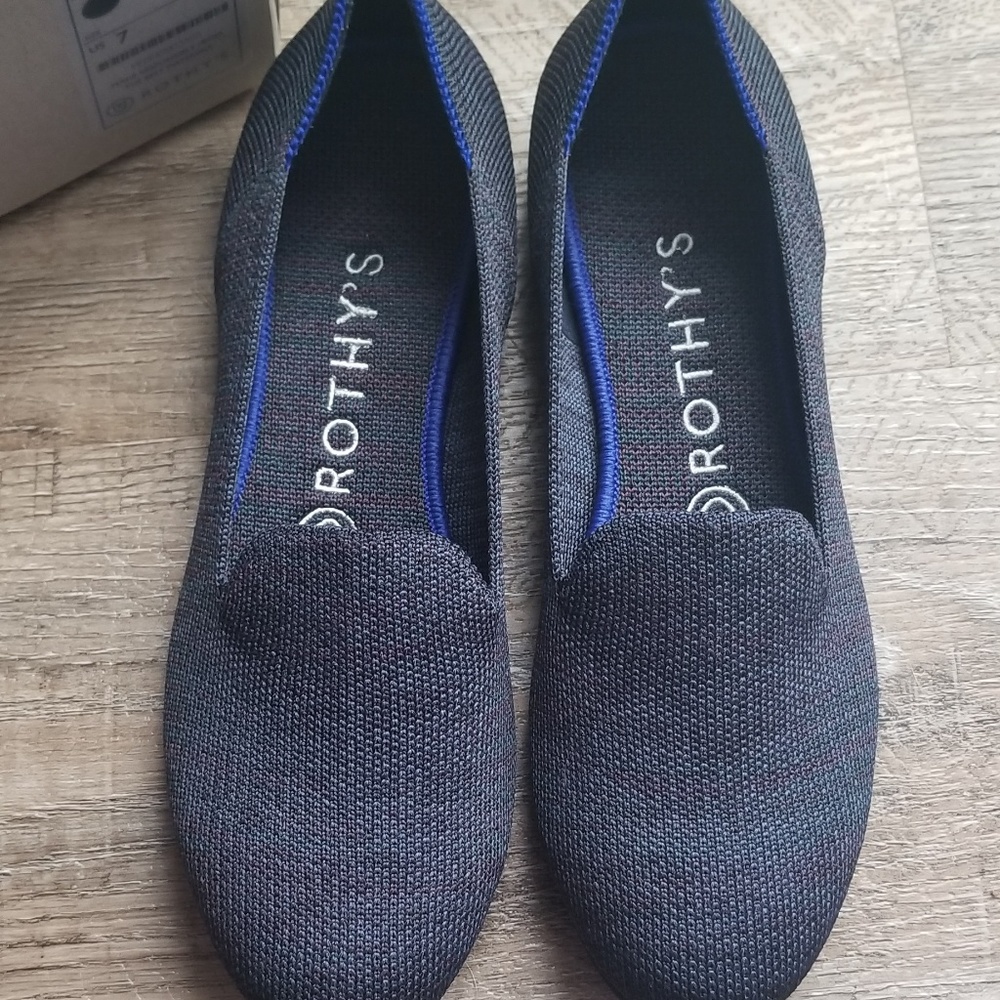 Rothy's Navy Heather Loafers